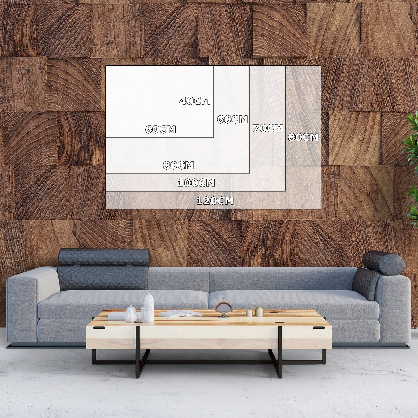 Leinwandbild - Licht in der Tiefe