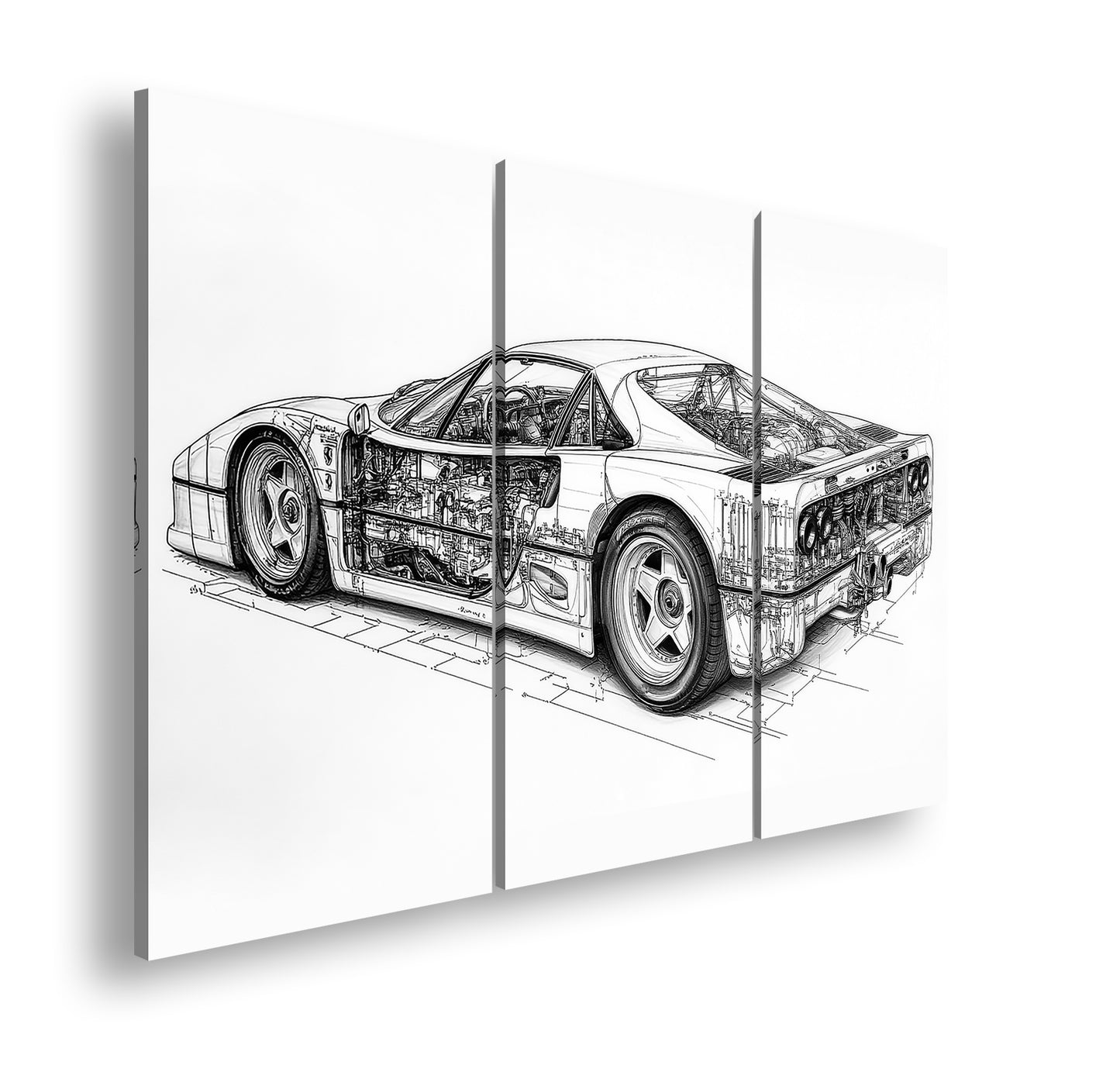 Hauptbild Schwarz & Weiß 3 Teilig