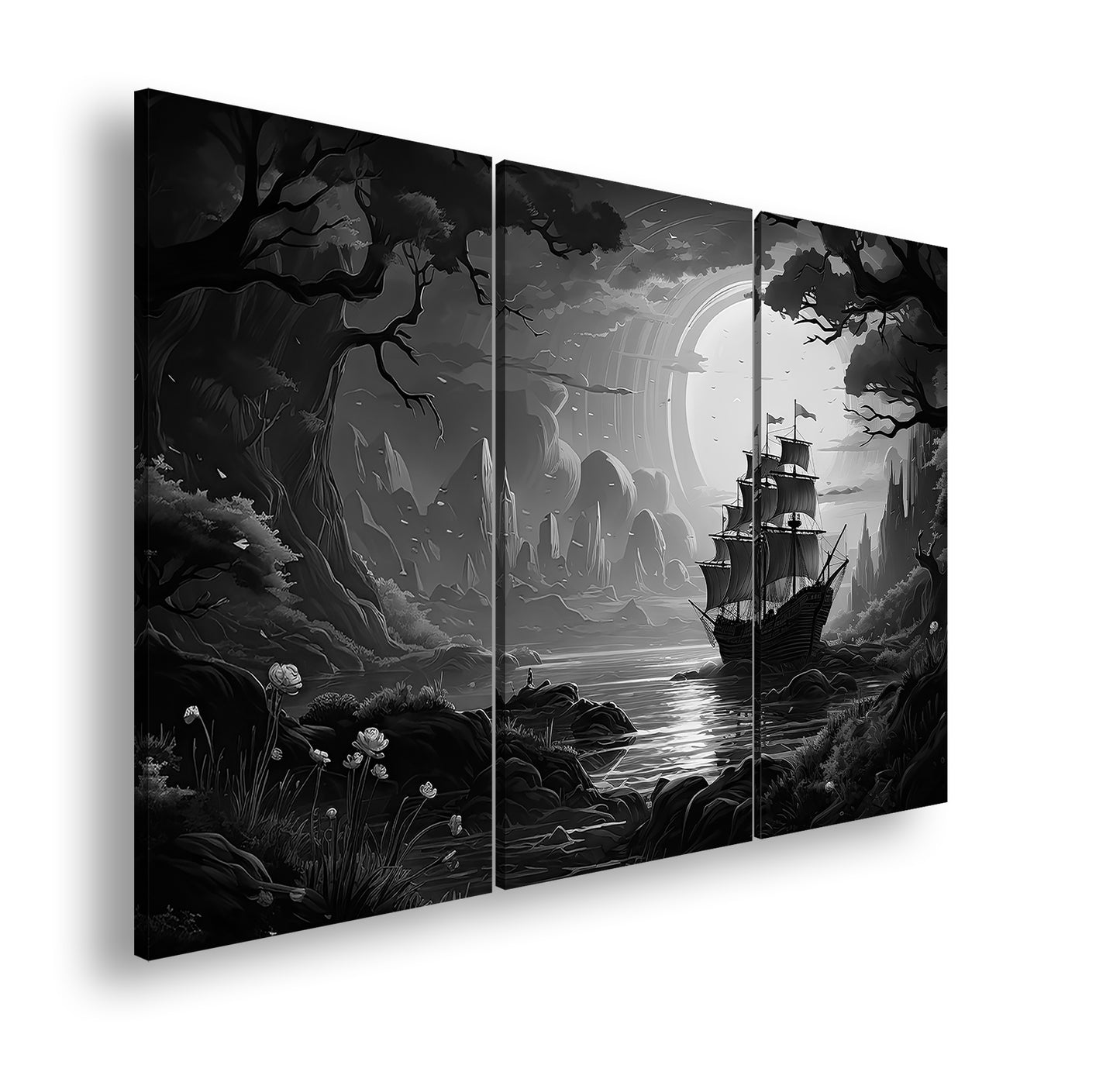 Hauptbild Schwarz & Weiß 3 Teilig