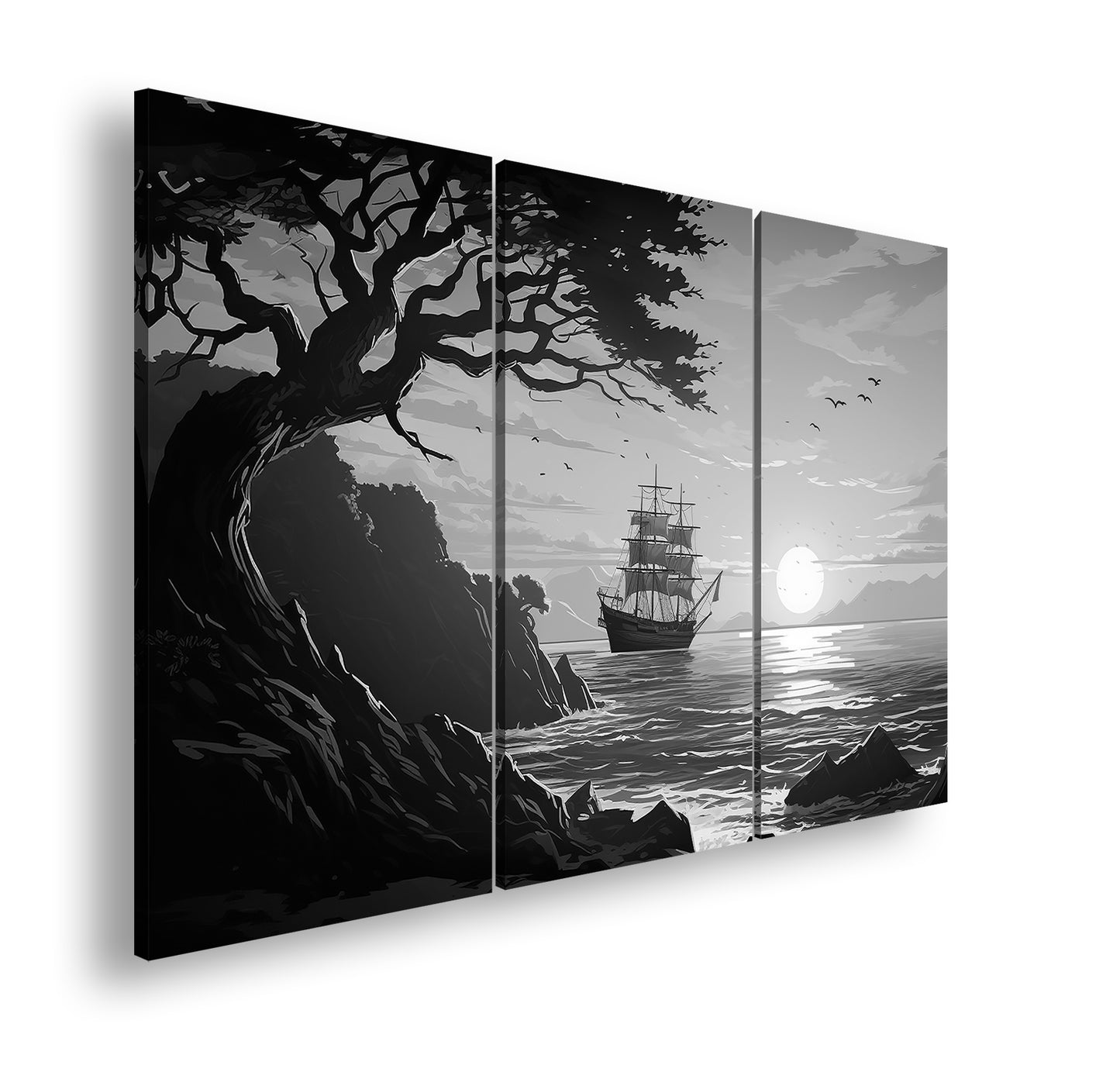 Hauptbild Schwarz & Weiß 3 Teilig