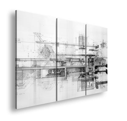 Hauptbild Schwarz & Weiß 3 Teilig