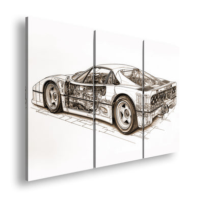 Hauptbild Sepia 3 Teilig